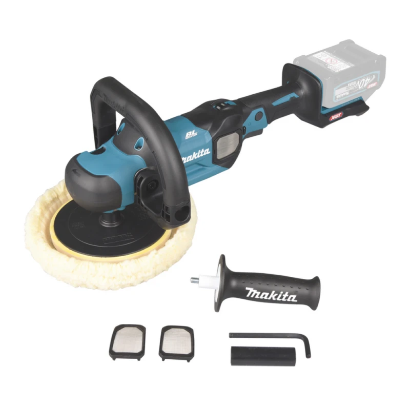 Makita PV001GZ Akumuliatorinis poliruokliis XGT, 185mm, 0 - 2200min-1, 3,0kg, "Z" versija - komplektuojamas be akumuliatoriaus ir kroviklio