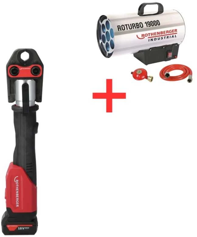 Rothenberger Romax 4000 akumuliatorių rinkinys U16-20-25mm 4Ah AMPShare
