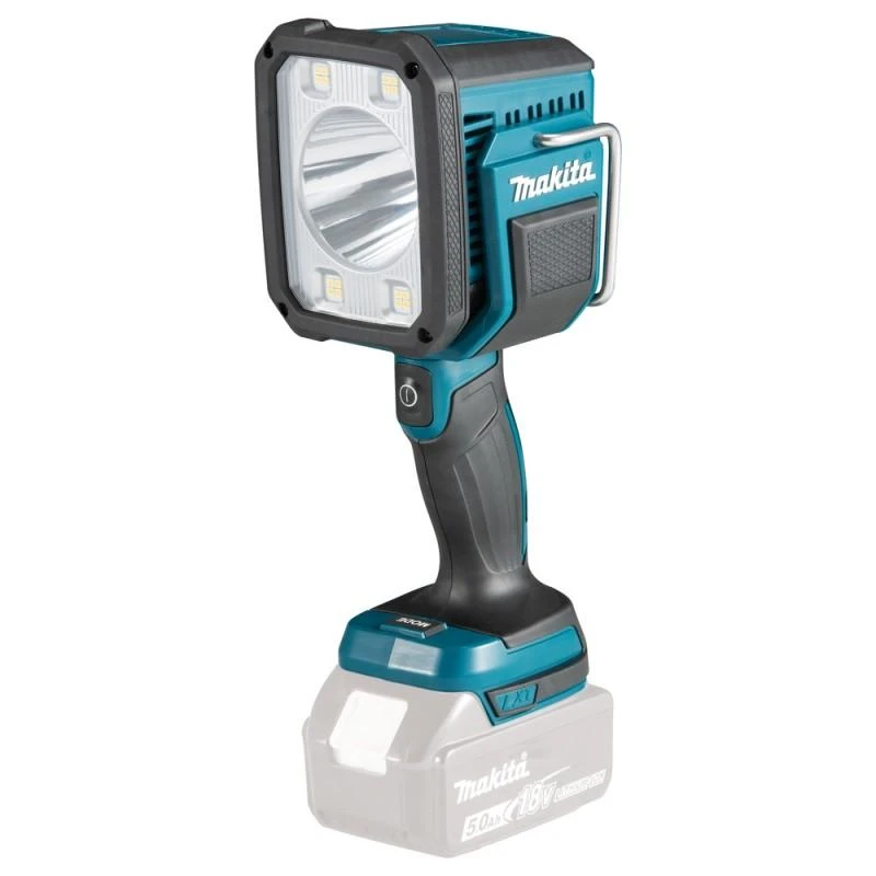Makita Akumuliatorinis LED prožektorius DML812 14,4V / 18V LXT® • 1250 lm • komplektuojamas be akumuliatoriaus ir kroviklio.