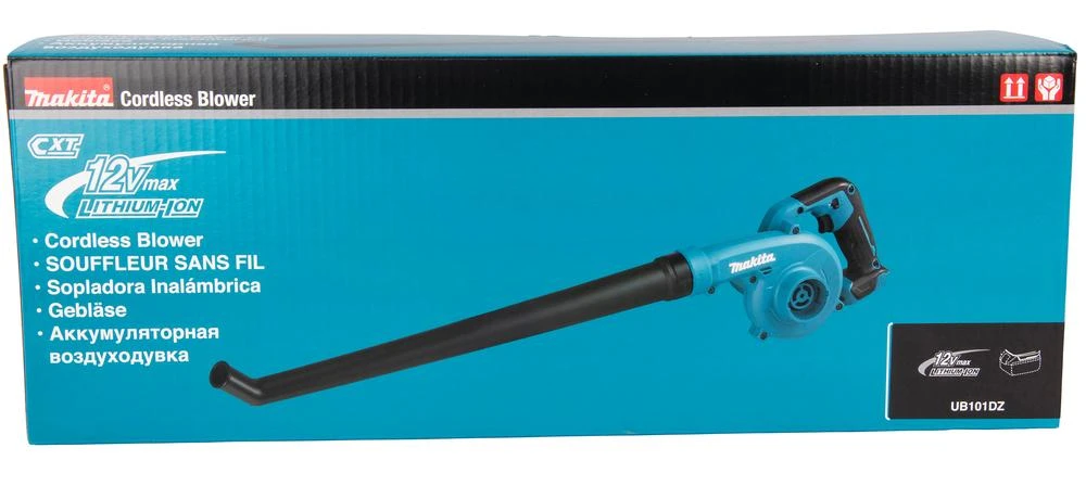 Makita UB101DZ Akumuliatorinis pūstuvas, 12 V Max CXT, 2,6m³/min, 0-15800min-1, garden nozzle, 1,4kg, Be akumuliatorių ir kroviklio!