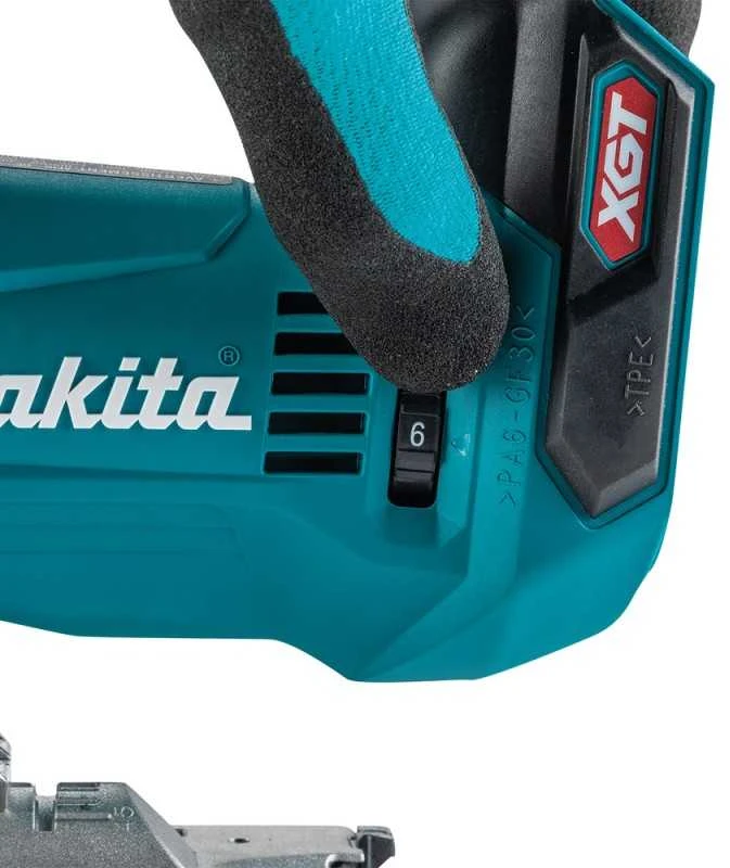 Makita JV002GZ Akumuliatorinis siaurapjūklis XGT 40V, bešepetėlinis variklis, 0-3500min¹, 26mm, "Z" versija - komplektuojamas be akumuliatoriaus ir kroviklio