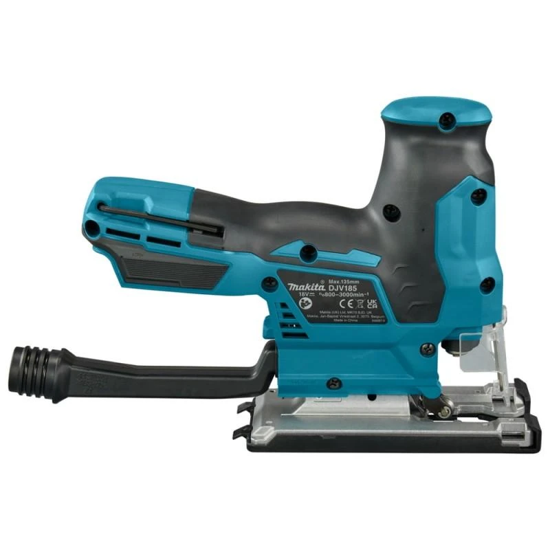 Makita DJV185Z Akumuliatorinis siaurapjūklis 18 V Li-ion, BL-motor, Cilindro formos rankena, Be akumuliatorių ir kroviklio!