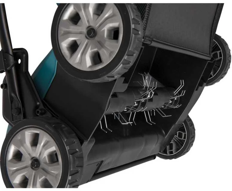 Makita UV001GZ akumuliatorinis skarifikatorius 40Vmax, XGT, BL variklis, plotis 38 cm, žolės surinktuvas 50 l
