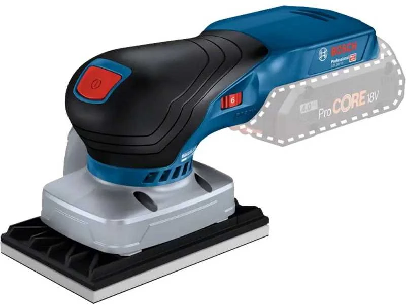 Bosch GSS 18V-13 šlifuoklis su akumuliatoriaus vieta