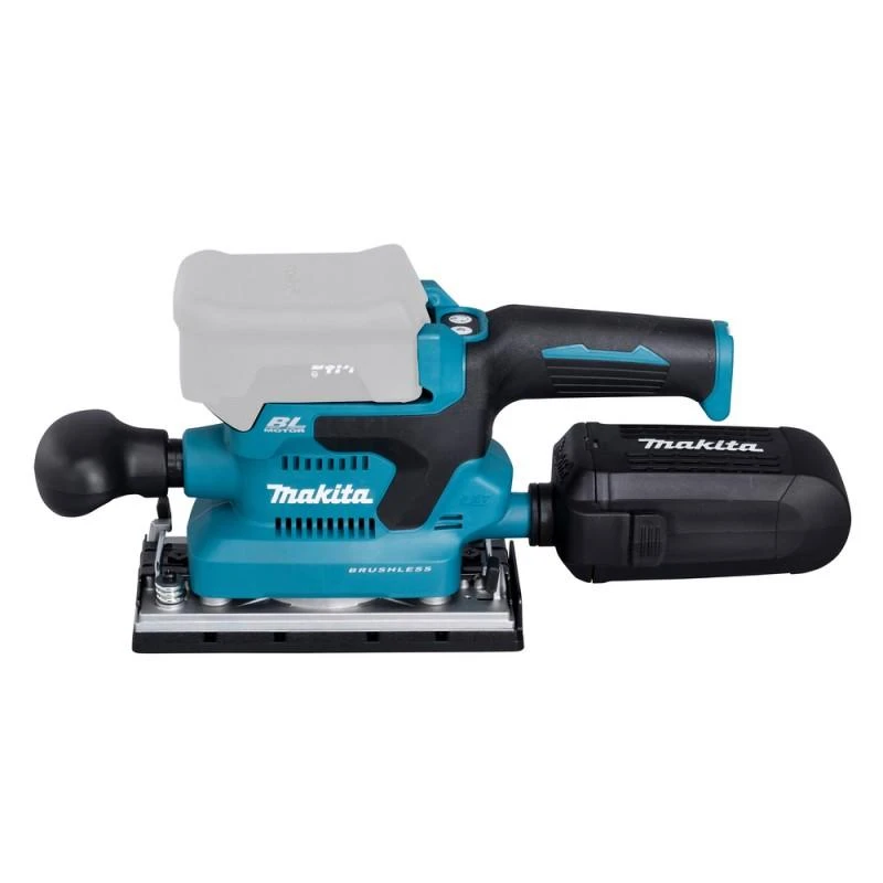Makita DBO381ZU šlifuoklis su dulkių surinkimo dėžute