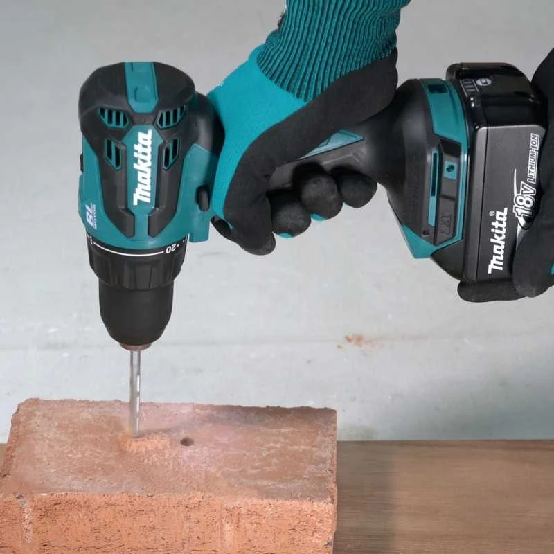 Makita DHP490Z Akumuliatorinis smūginis gręžtuvas 18V, BL, 13mm, 65 Nm, Be akumuliatorių ir kroviklio!