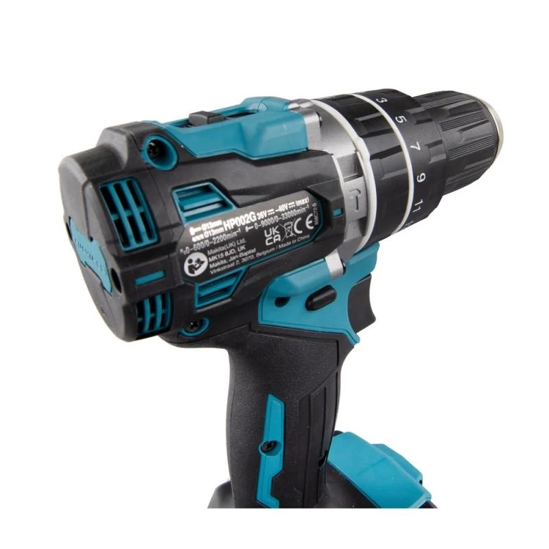 Akumuliatorinis smūginis gręžtuvas Makita HP002GZ 40V Max XGT be akumuliatoriaus ir kroviklio