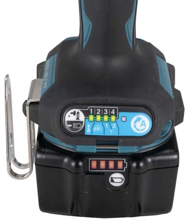 Makita DTD173Z valdymo skydelis ir režimų indikacija