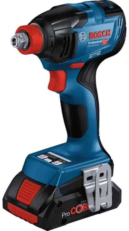 Bosch GDX 18V-210 C, 2x5.0 Ah; GAL 18V-40, LB