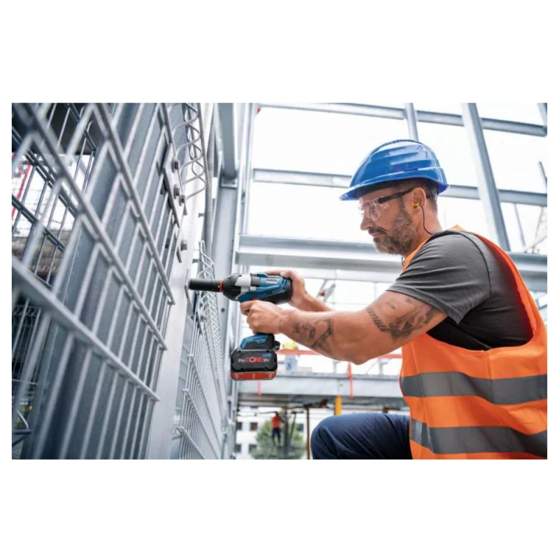 Bosch GDS 18V-1050 H, LB be akumuliatoriaus ir kroviklio