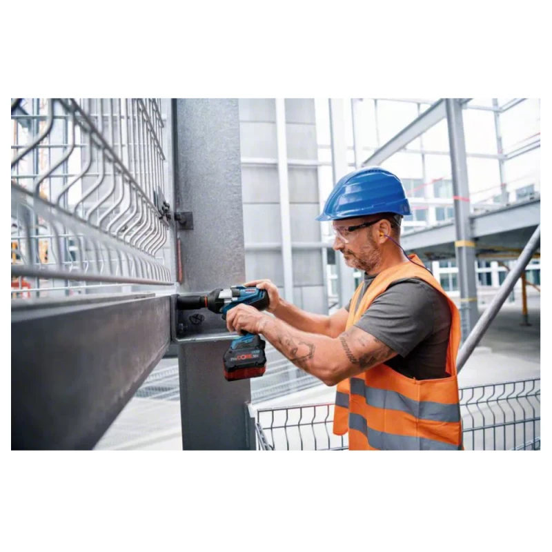 Bosch GDS 18V-1050 H, LB be akumuliatoriaus ir kroviklio