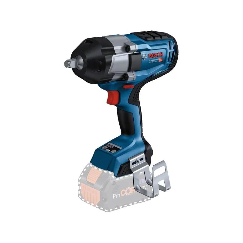 Akumuliatorinis smūginis veržliasukis Bosch GDS 18V-1000, 1/2", LB be akumuliatoriaus ir kroviklio, BITURBO