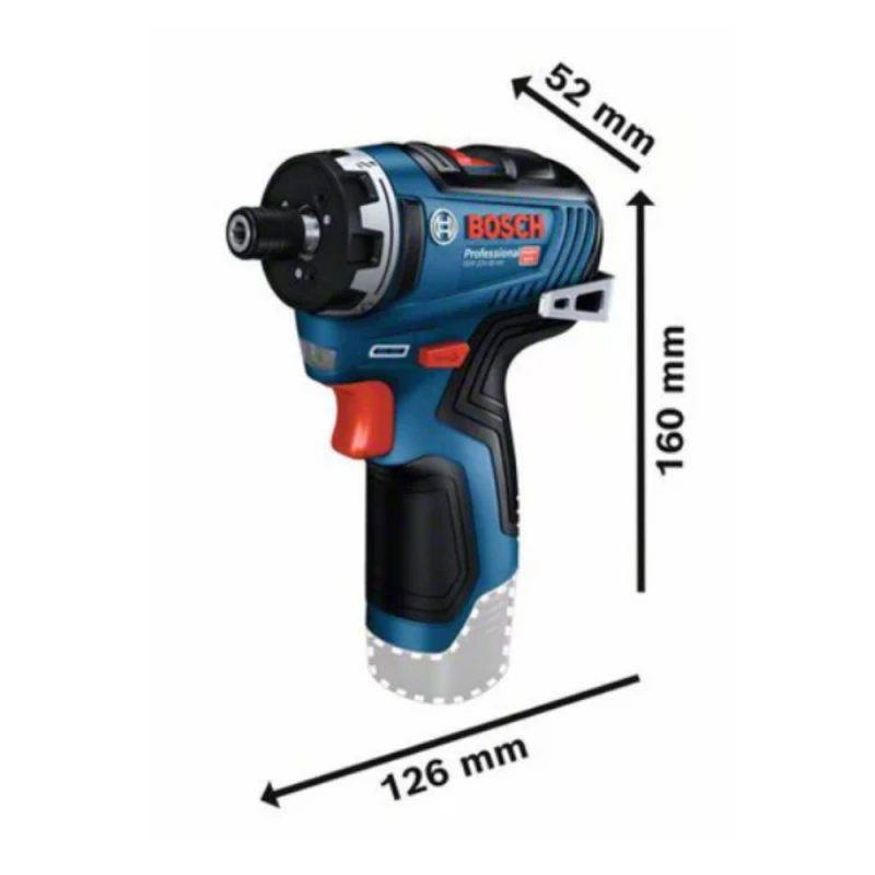 Bosch GSR 12V-35 HX, LB be akumuliatoriaus ir kroviklio