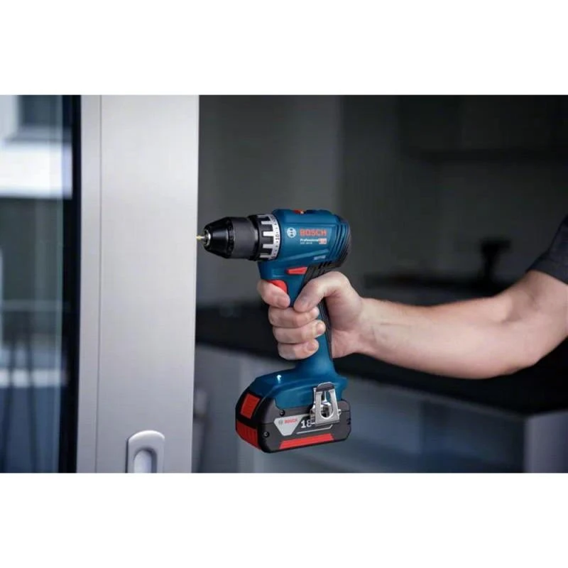 Akumuliatorinis gręžtuvas-suktuvas Bosch GSR 18V-45, (2x2.0Ah), 0-500 / 0-1.900 min.-1