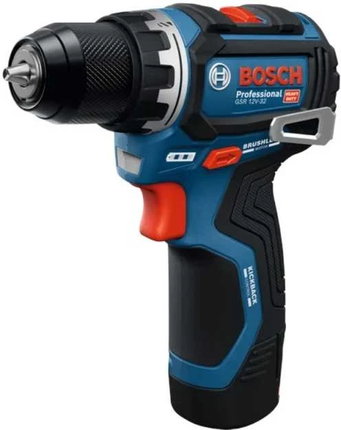 Bosch GSR 12V-32 akumuliatorinis suktuvas iš šono