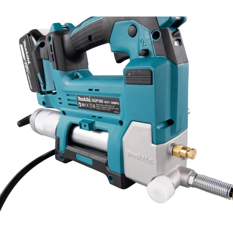 Makita DGP180Z Akumuliatorinis tepimo švirkštas, 18V, 690 bar, 430 ml, Be akumuliatorių ir kroviklio!