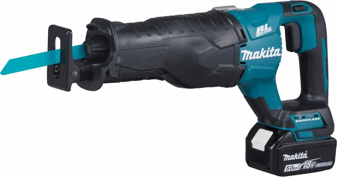 Akumuliatorinis tiesinis pjūklas Makita DJR187RTE, 18 V, 2x5,0Ah Li-ion