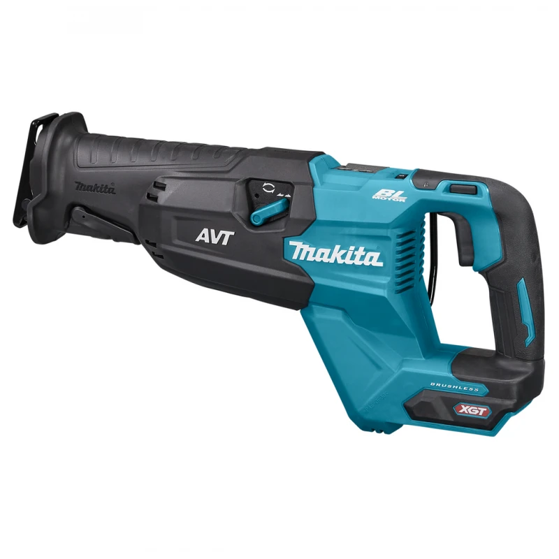 Makita JR002GZ Reciprocating saw XGT, 32mm stroke; švytuoklinio pjovimo funkcija, AVT; greitas ašmenų keitimas; bešepetėlinis variklis, "Z" versija - komplektuojamas be akumuliatoriaus ir kroviklio