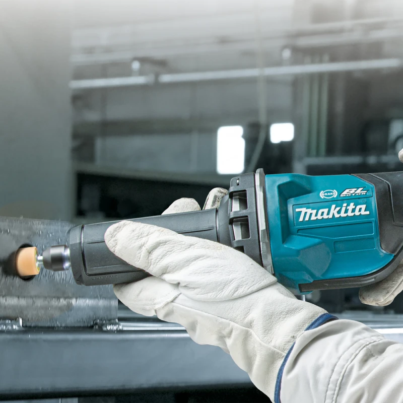 Makita GD002GZ Akumuliatorinis tiesinis šlifuoklis XGT, 40V, ø 6 mm 29 000 min-1, Svirtinis jungiklis, Be akumuliatorių ir kroviklio!