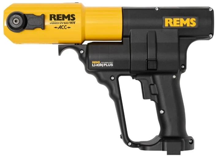 Akumuliatorinis vamzdžių presavimo įrankis REMS Akku-Press ACC 14,4V L-Boxx
