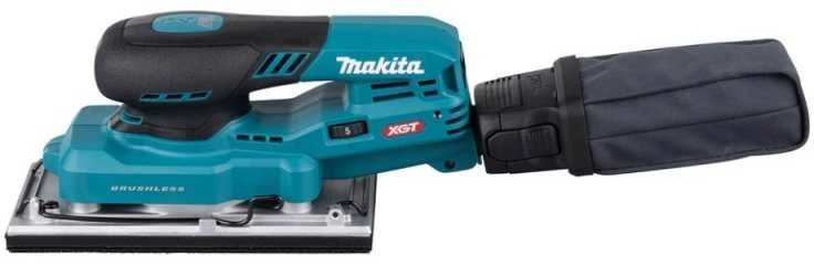 Makita BO007CGZ Akumuliatorinis vibracinis šlifuoklis XGT 40V, 80X130mm, ø2mm, AWS (be AWS lusto), Be akumuliatorių ir kroviklio!