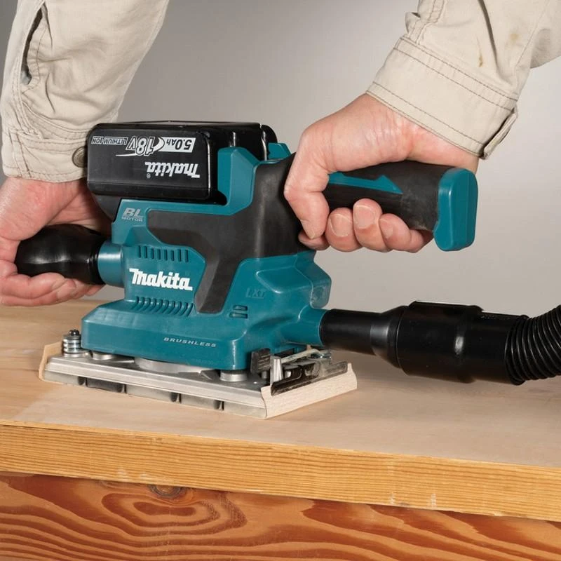 Makita DBO380Z Akumuliatorinis vibracinis šlifuoklis 18V, 93X185mm, Be akumuliatorių ir kroviklio!