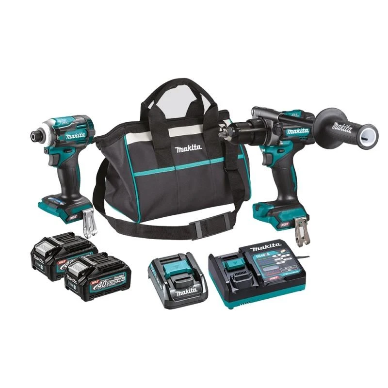 Makita 40V įrankių komplektas su krepšiu ir krovikliu