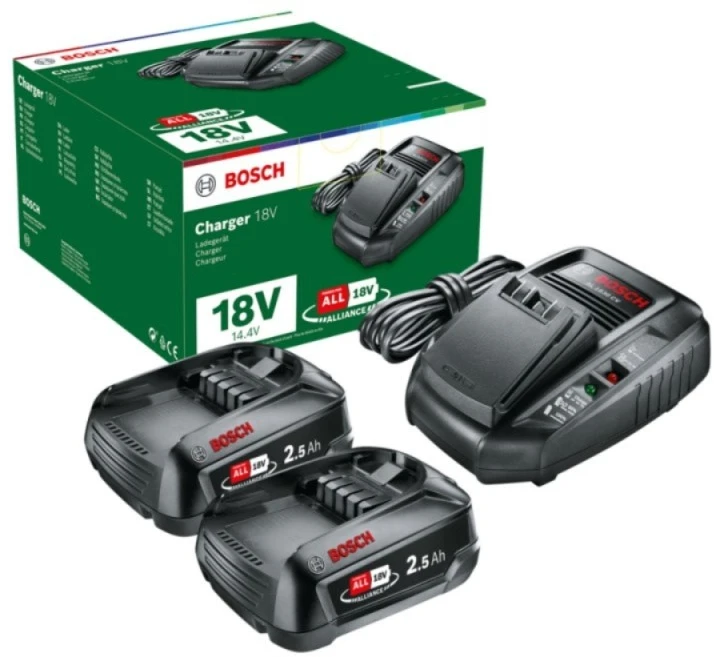 Bosch Starter Set 18V 2x2.5Ah , AL18V-44