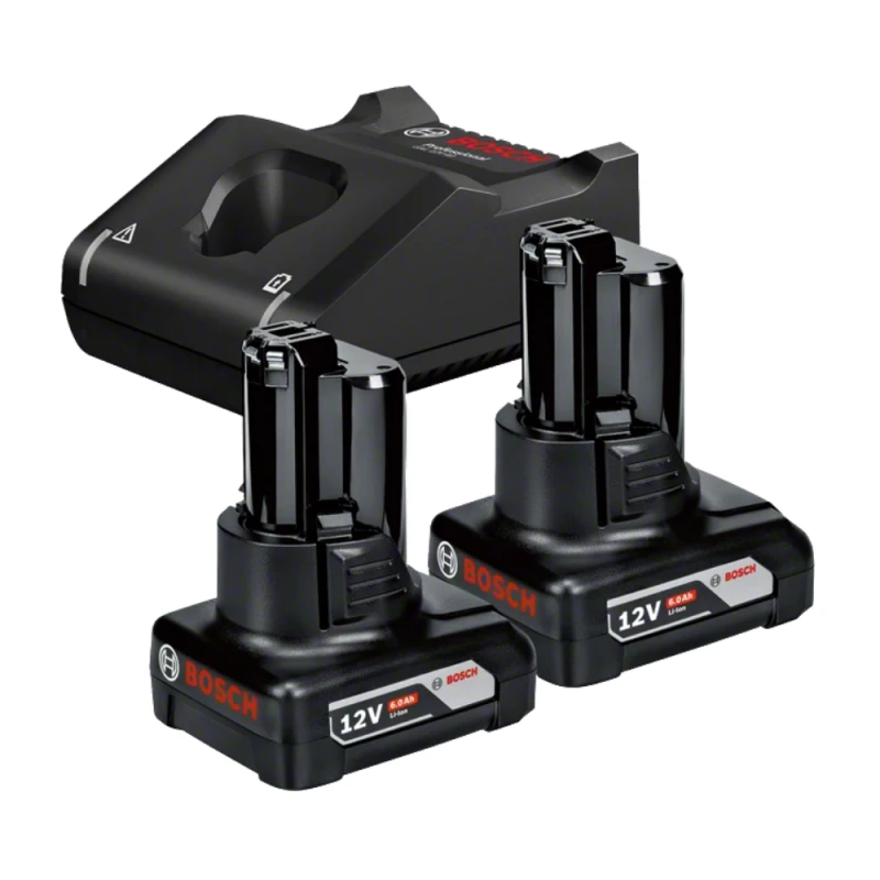 Bosch Akumuliatorius + kroviklis GBA 12V 2x6.0Ah + GAL 12V-40