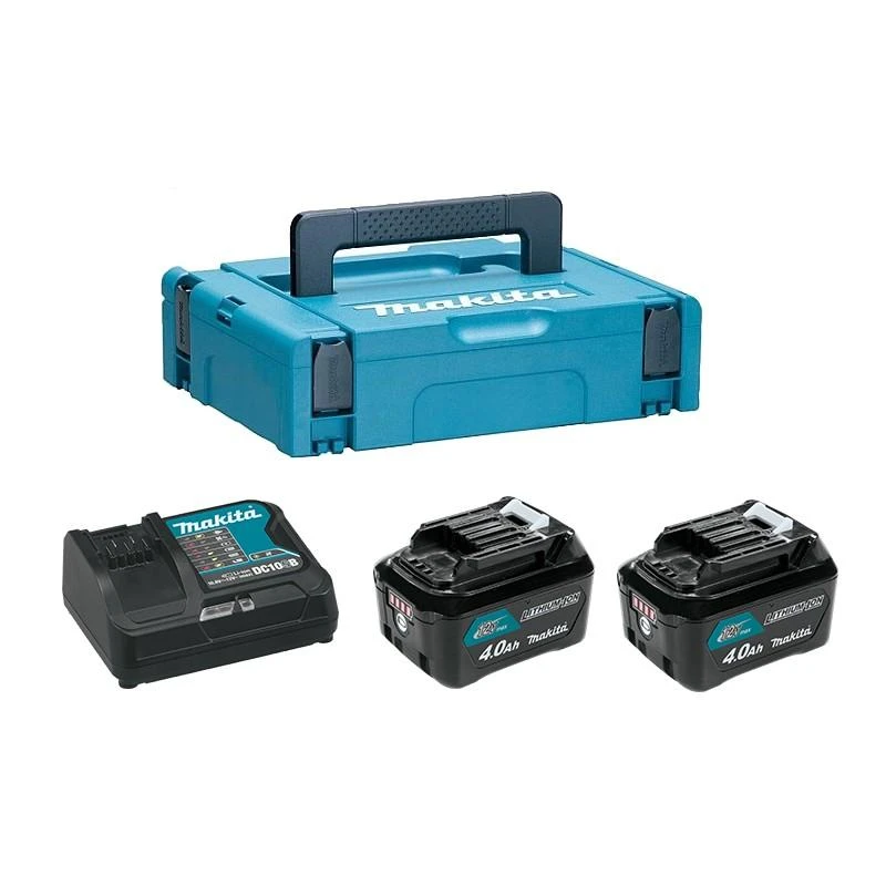 Makita Akumuliatorių ir kroviklio komplektas CXT® 197641-2 12Vmax • BL1041B x2 • DC10SB • CXT®