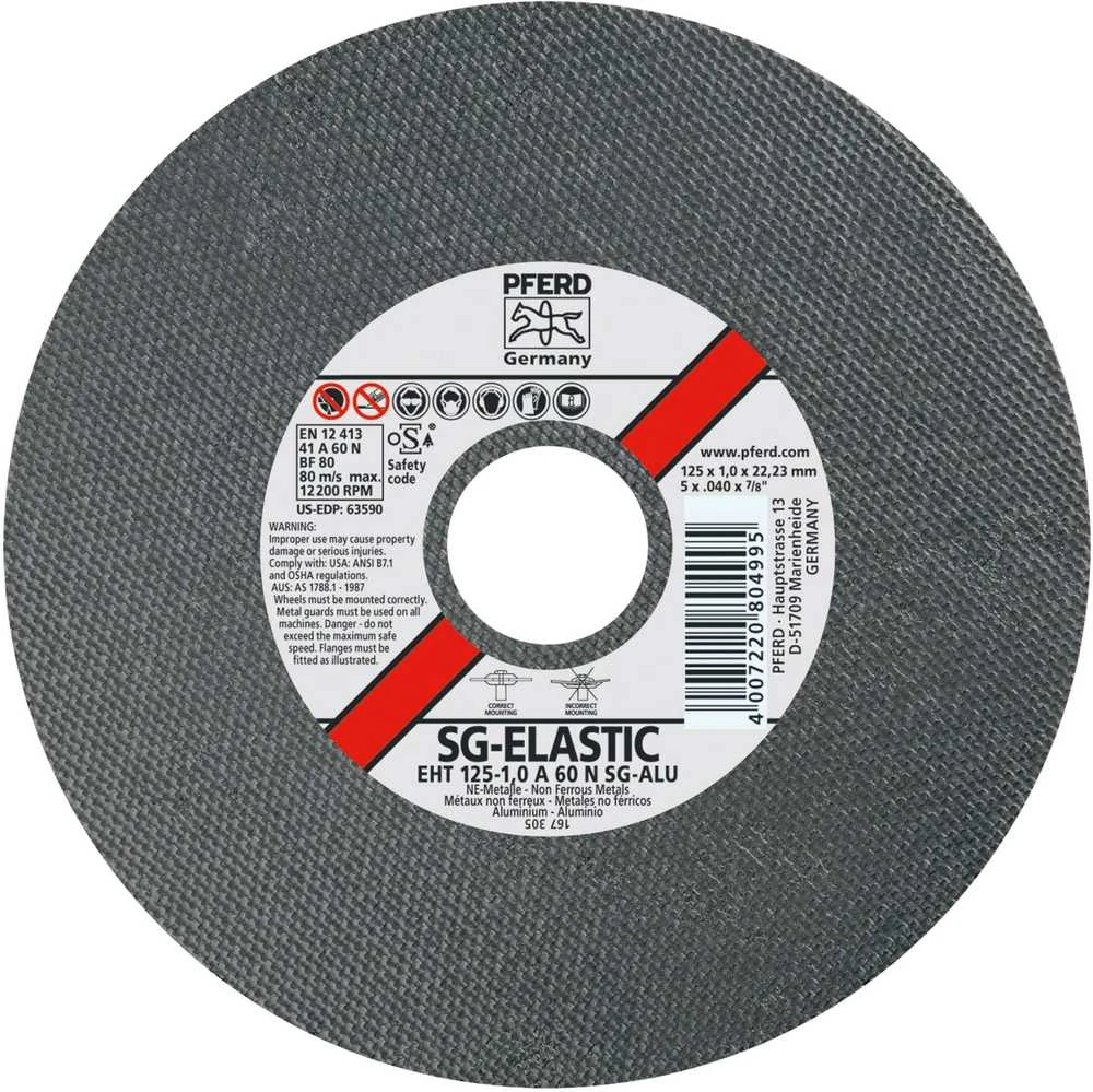 Aliuminio pjovimo diskas PFERD EHT Ø125x1,0mm EHT A60 N SG-ALU