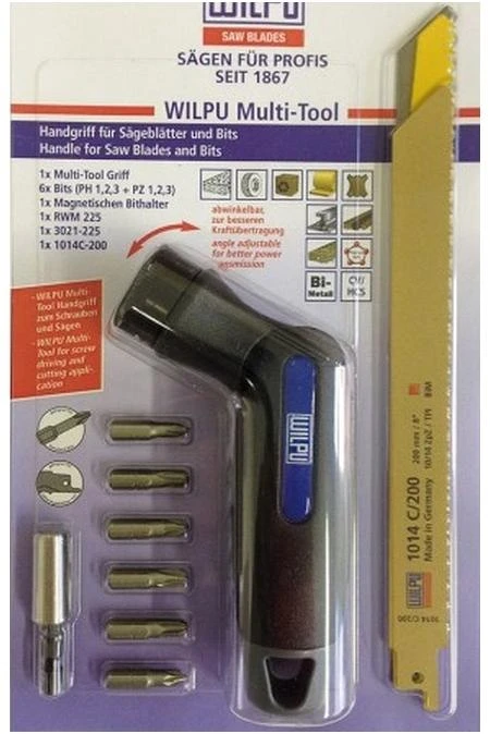Antgalių ir pjūklelių rinkinys WILPU Nr.1 su Multi-Tool rankena