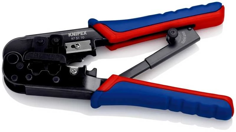 Laidų antgalių užspaudimo replės RJ11/12, RJ45, Knipex