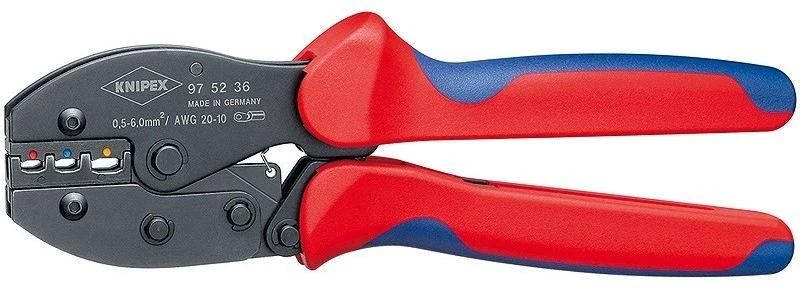 Laidų antgalių užspaudimo replės 0,5-6mm2, Knipex