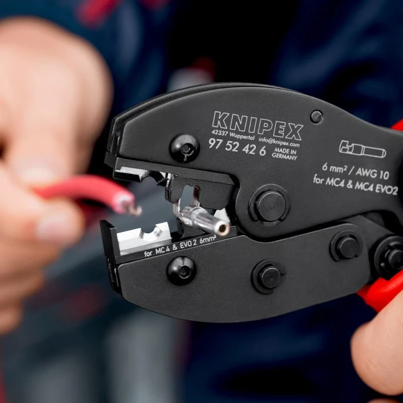 Antgalių užspaudimo replės KNIPEX MC4/MC4 Evo2