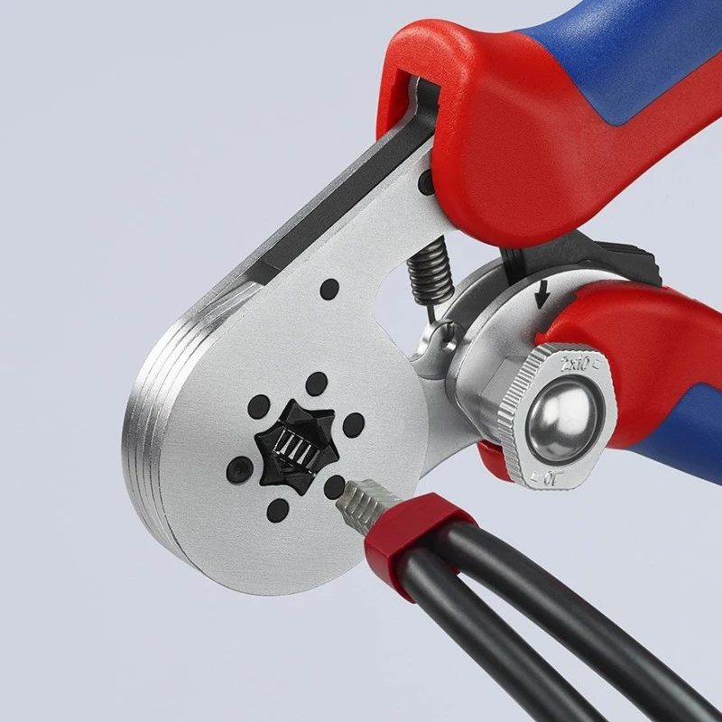Antgalių užspaudimo replės su savaiminiu susireguliavimu KNIPEX 975514