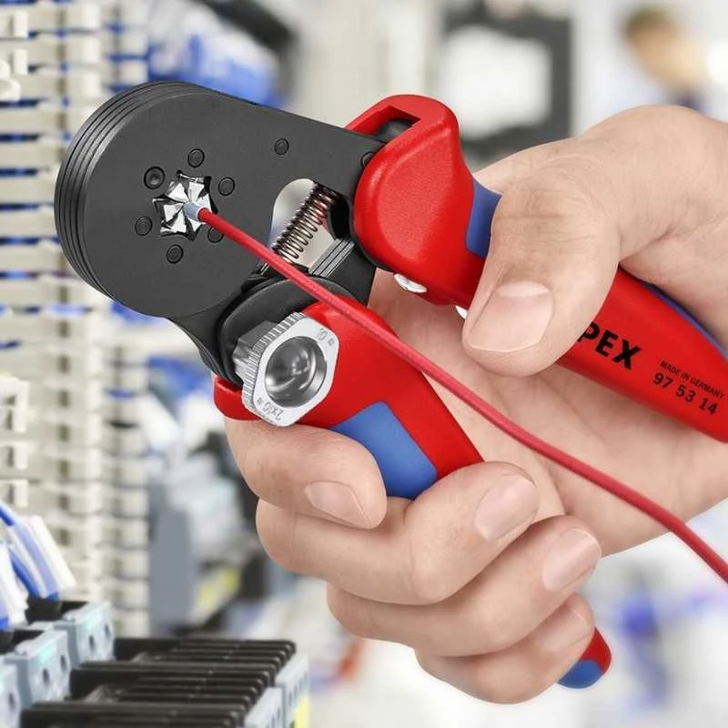 Antgalių užspaudimo replės su savaiminiu susireguliavimu KNIPEX 975314