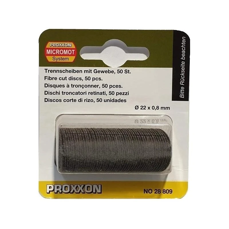 Armuoti pjovimo diskai PROXXON Ø22mm, 50vnt.