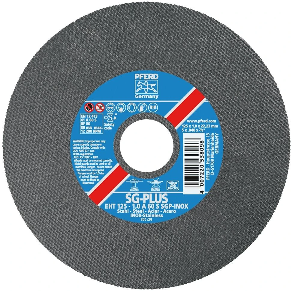 Atpjovimo diskas PFERD EHT125-0,8 A60 S SGP Inox X-SLIM