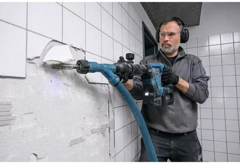 Akumuliatorinis smūginis gręžtuvas Bosch GSH 18V-5 Solo XL-Boxx