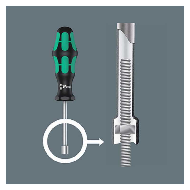 Atsuktuvas WERA 395 HO SW, 10mm