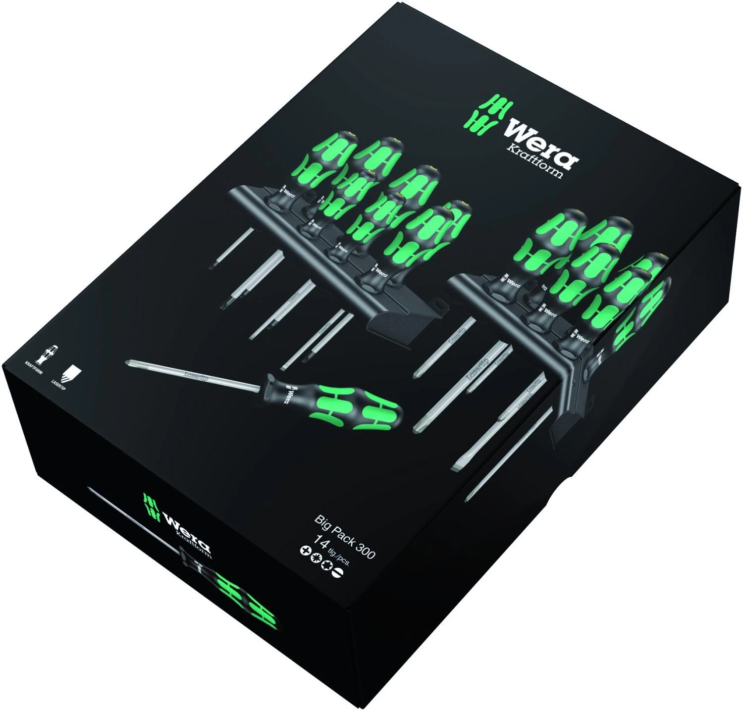 Atsuktuvų rinkinys WERA Big Pack 300/14