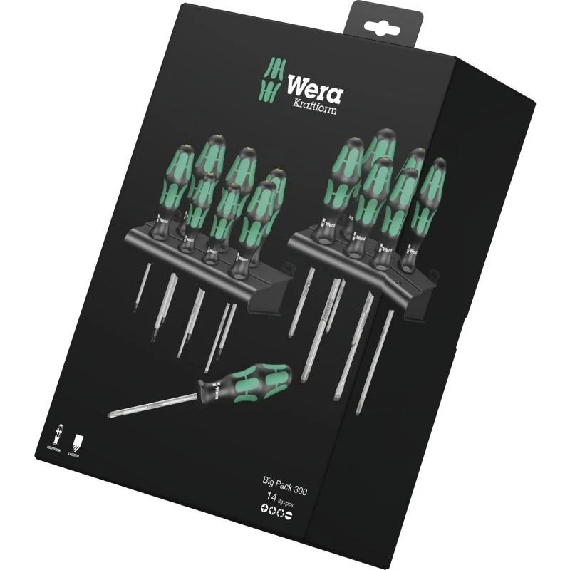 Atsuktuvų rinkinys WERA Big Pack 300/14