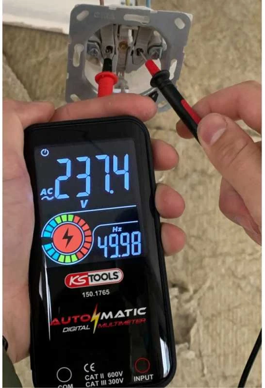 Skaitmeninis multimetras su antgaliais, KS Tools