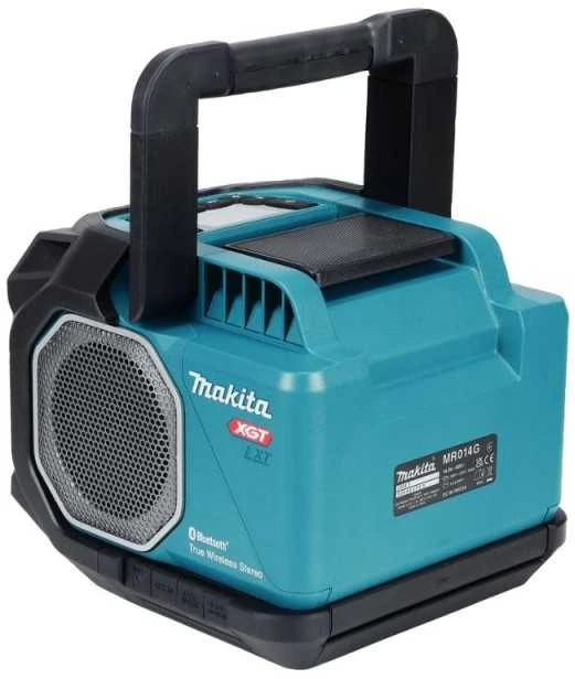 Makita MR014GZ Akumuliatorinis darbinis grotuvas Bluetooth 14.4V-40V/AC, LCD, Integruotas mikrofono stiprintuvas