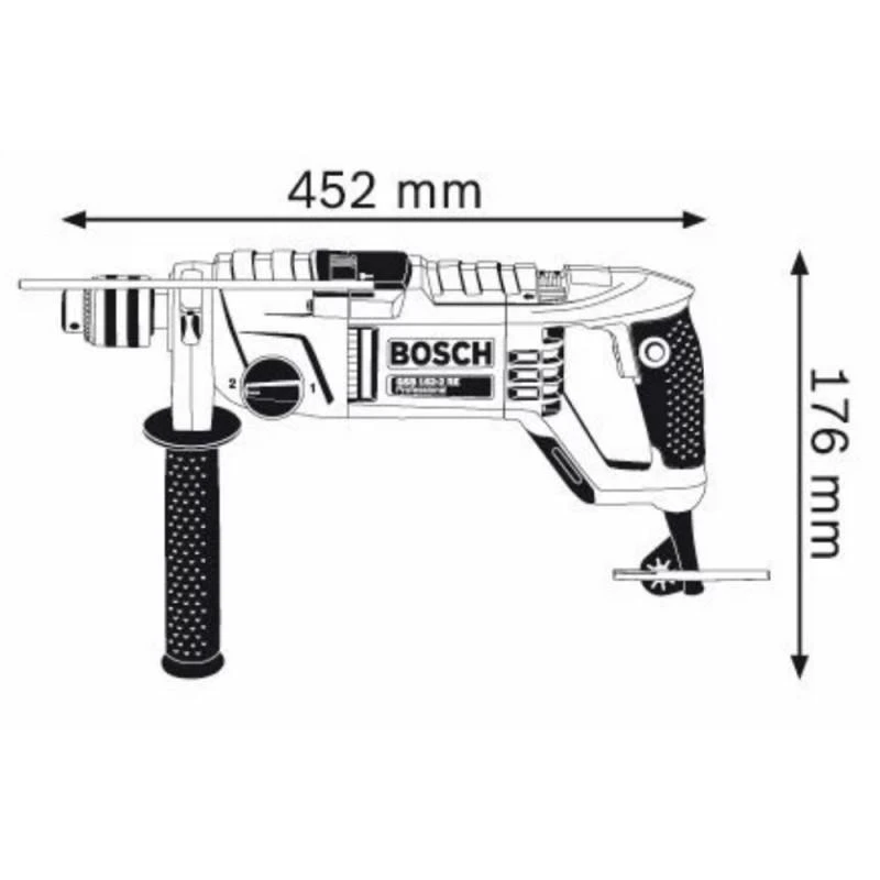 Smūginis gręžtuvas Bosch GSB 162-2 RE