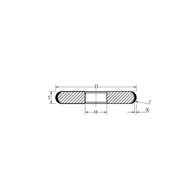 Deimantinis diskas PFERD SA D 1FF1/X 125-5-10 D126 GA NB