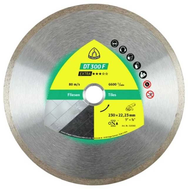 Tarcza KLINGSPOR PILNAS DEIMANTINIS DISKAS 125 mm x 22,2 mm DT300F, KERAMINIS