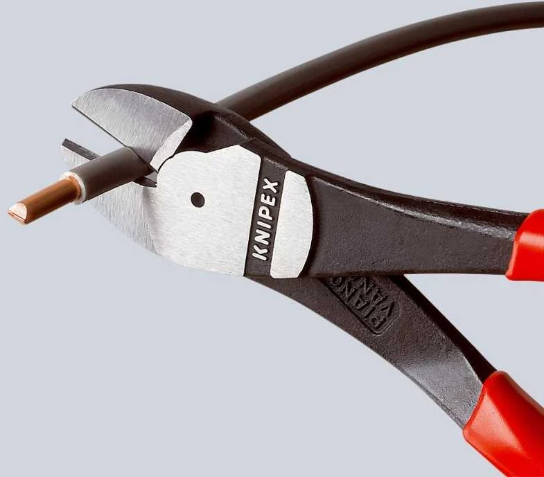 Žnyplės šoninio kirpimo 180mm, Power, Knipex