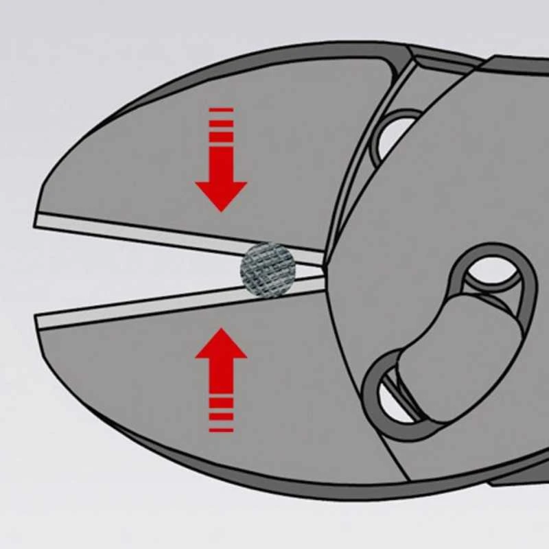 Didelės svertinės jėgos kirpimo replės KNIPEX 7372